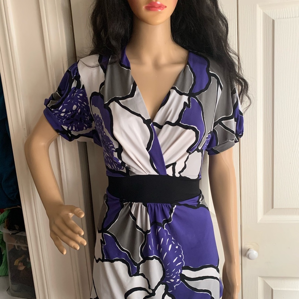 Gray and Purple Flower Shirt - Picture 8 of 16